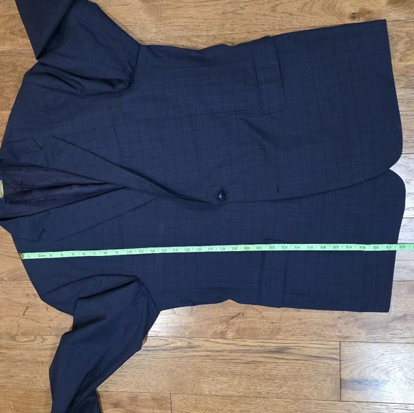 Brooks Brothers Blue Plaid Tollegno 1900 Regent Fit 100% Italian Wool Blazer.48R - Picture 7 of 14